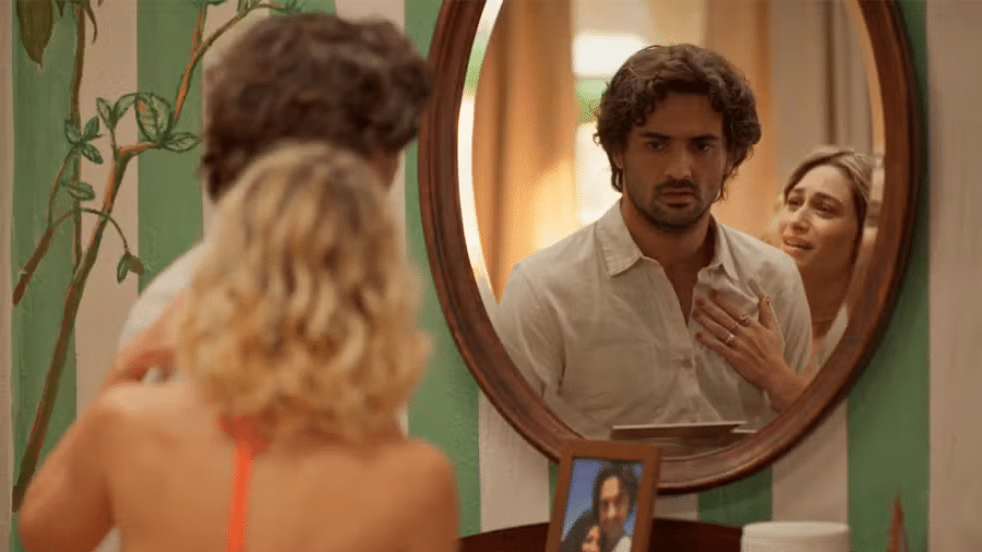 Artur (Túlio Starling) e Blandina (Luisa Arraes) em "No Rancho Fundo" - Divulgação/Globo