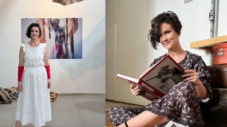 A atriz Carolina Kasting, 49, também é artista plástica