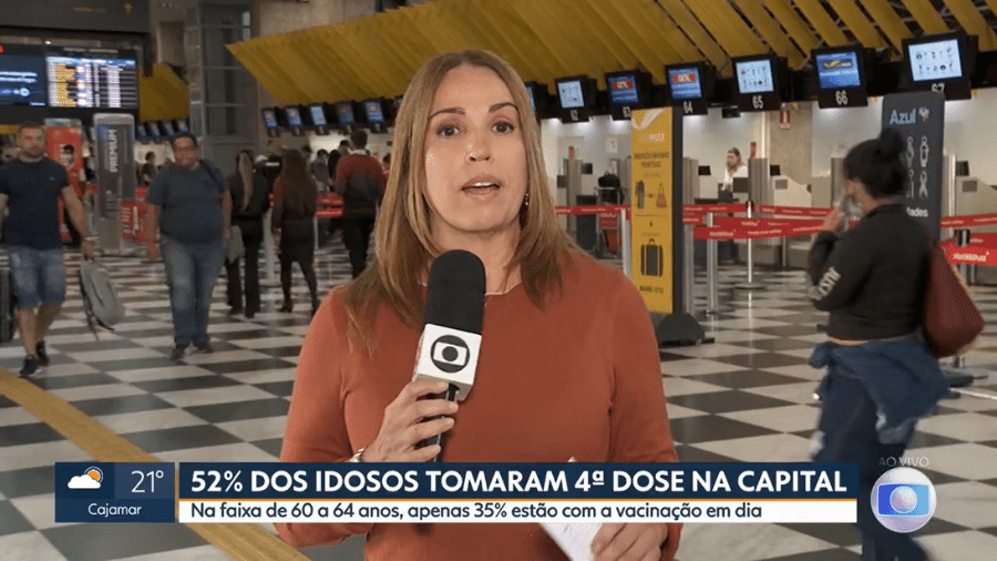 Ananda Apple surpreendeu os espectadores do "SP1" (TV Globo) ao revelar a idade - Reprodução/TV Globo
