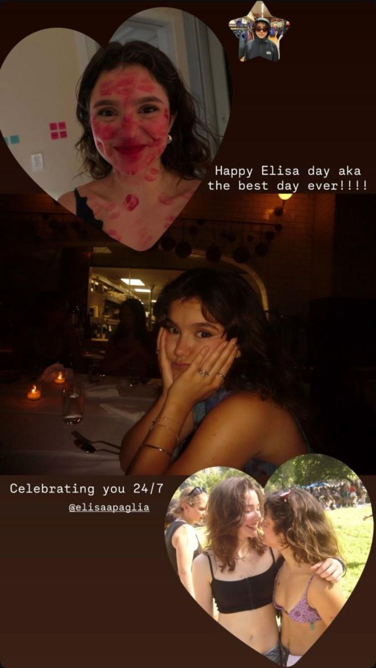 Namorada de Elisa mostrou momentos com ela