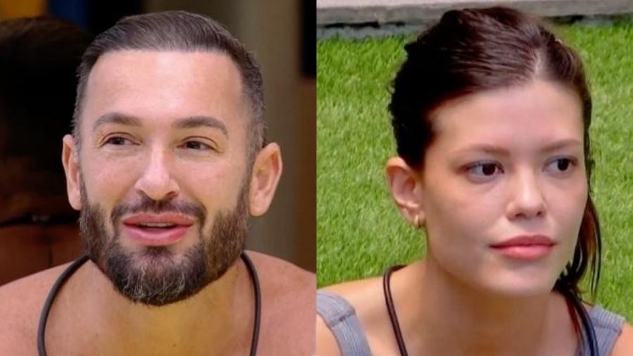 Diego Hypolito e Vitória Strada estão no segundo paredão do BBB 25 - Reprodução / TV Globo