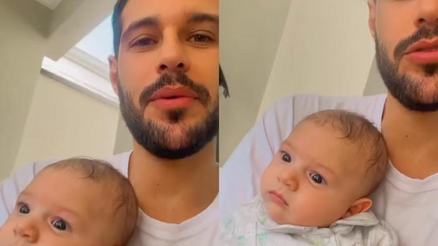 Rodrigo Mussi e o sobrinho, Luca - Reprodução / Instagram