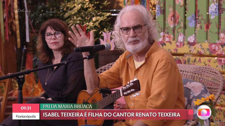 Renato Teixeira disse que não assistir cenas quentes da filha Isabel Teixeira, a Maria Bruaca em "Pantanal" (TV Globo) - Reprodução/TV Globo