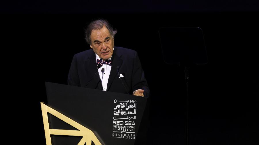 Oliver Stone é presidente do júri do Red Sea Film Festival, na Arábia Saudita, onde ele também exibe seu novo filme "Nuclear" - Tim P. Whitby / Getty Images / Divulgação 