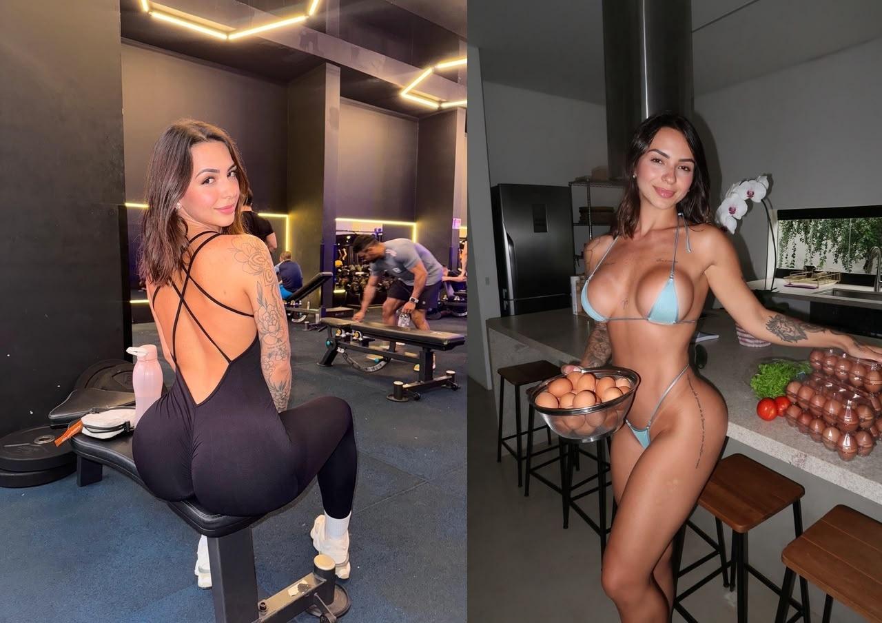Mulher fitness perfeita? diz que condicionamento faz diferença na cama - undefined