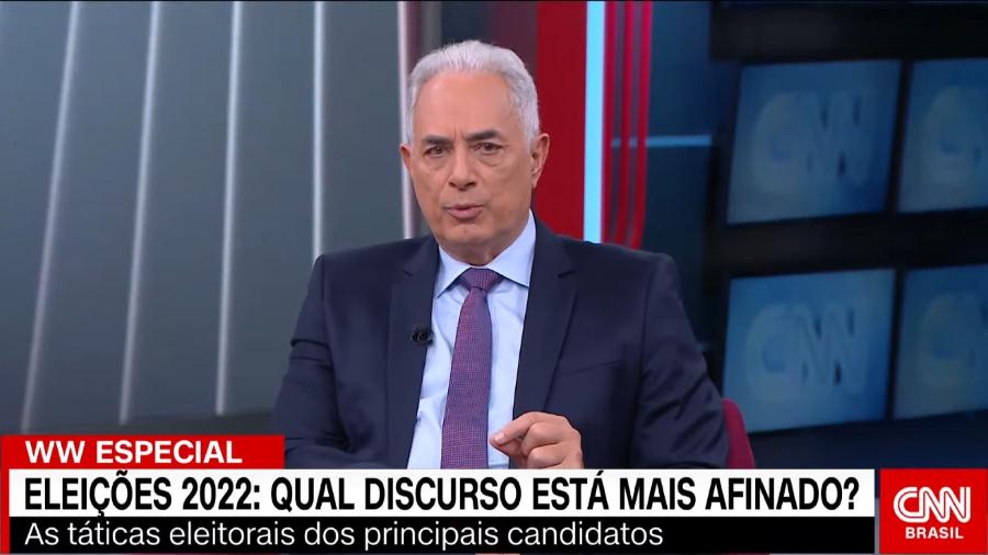 William Waack no programa diário "WW" da CNN Brasil - Reprodução/ CNN Brasil
