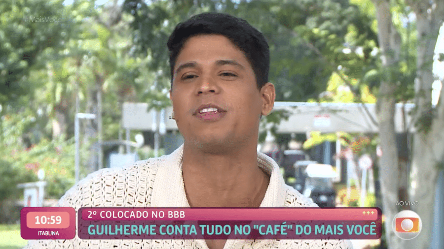 Fora do BBB 25, Guilherme é entrevistado no Mais Você - Reprodução/Globoplay