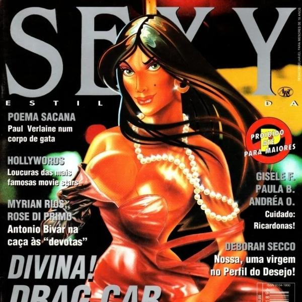 Capa da revista Sexy com Drag Car