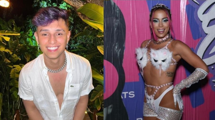Gamer Nobru, de 21 anos, diz que já ficou com Anitta - Reprodução/Instagram e Thyago Andrade/BrazilNews