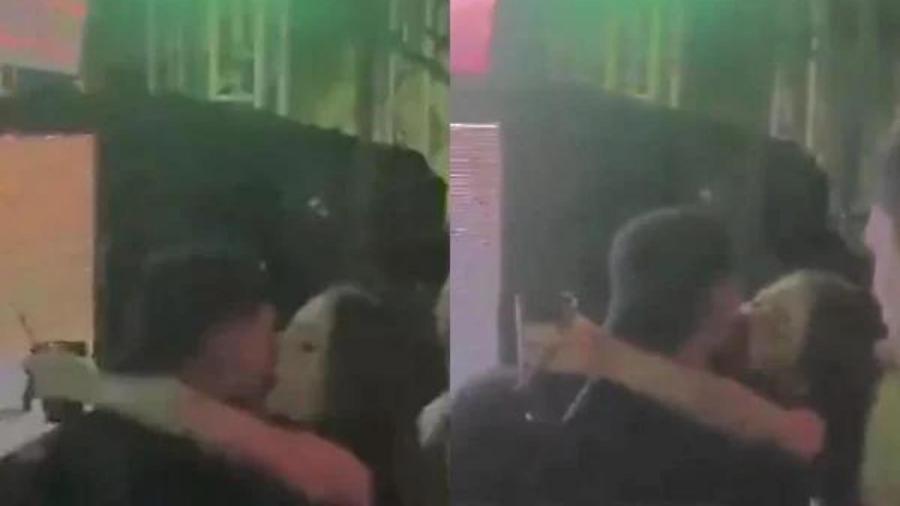Jade Picon e Gabriel Medina se beijam em festa - Reprodução/Twitter @vaidesmaiar