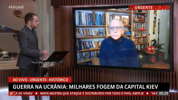 Jorge Pontual discordou de historiador e professor sobre guerra