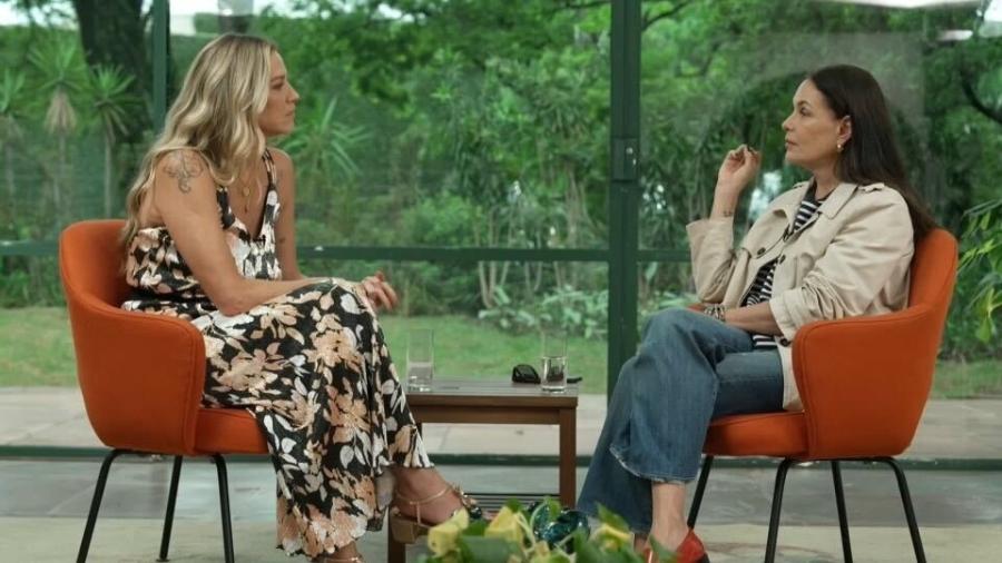 Luana Piovani concede entrevista a Carolina Ferraz para o Domingo Espetacular