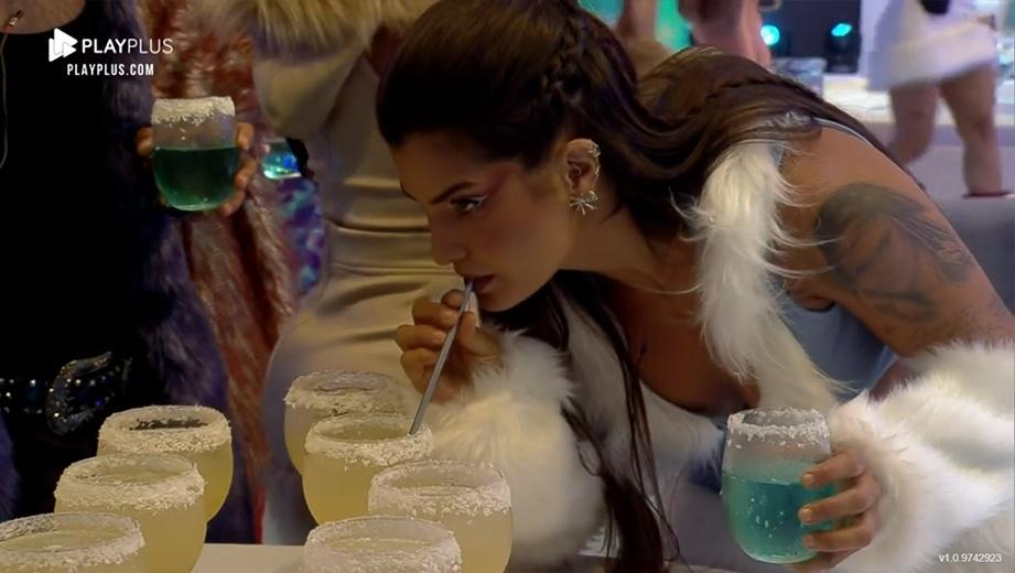 A Fazenda 2021: Marina Ferrari durante 'Festa Polar' - Reprodução/Playplus