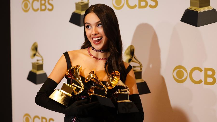Olivia Rodrigo foi um dos destaques do Grammy Latino 2022 - Francis Specker/CBS via Getty Images