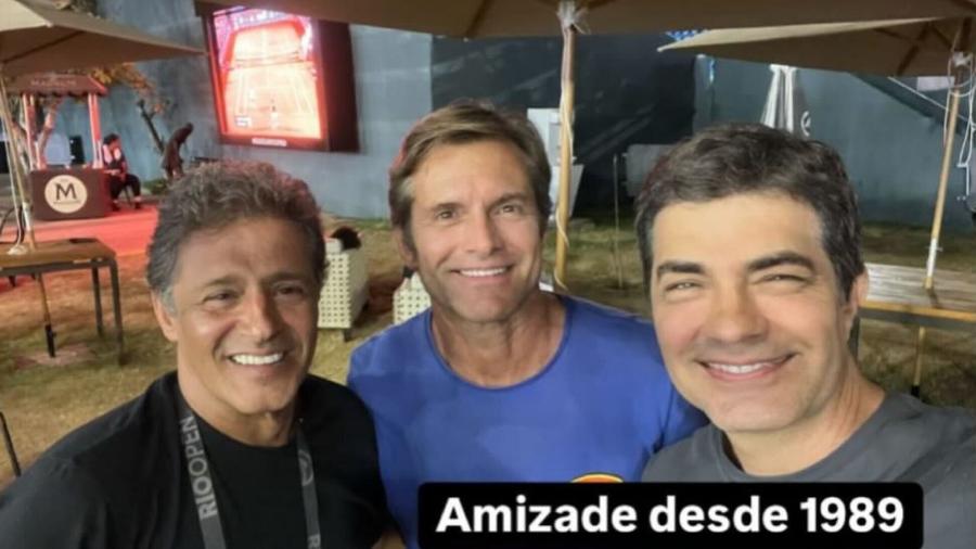 Os ex-paquitos da Xuxa: Robson Barros, Claudio Heinrich e Marcello Faustini Os ex-paquitos da Xuxa: Robson Barros, Claudio Heinrich e Marcello Faustini