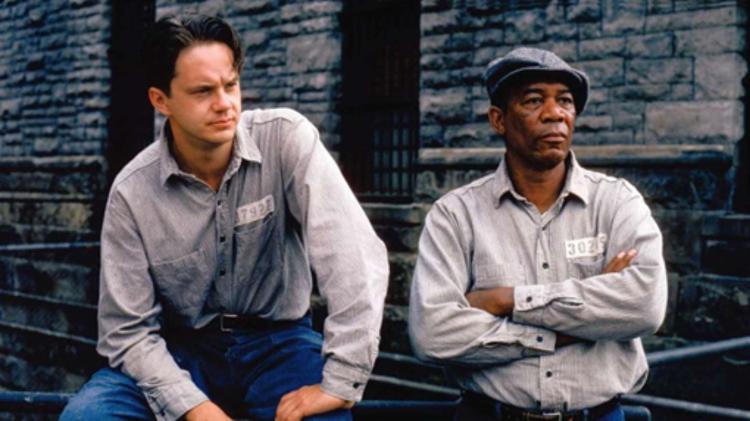 Morgan Freeman e Tim Robbins em 'Um Sonho de Liberdade'