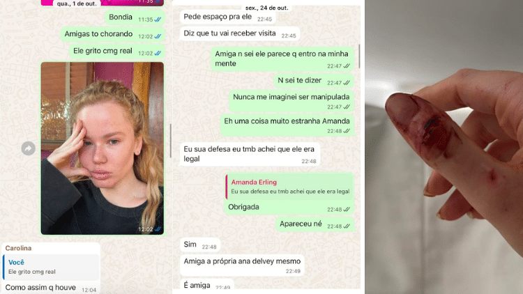 Marcela Tomaszewski expôs conversas e imagens que mandou para amigas durante namoro com Dado Dolabella