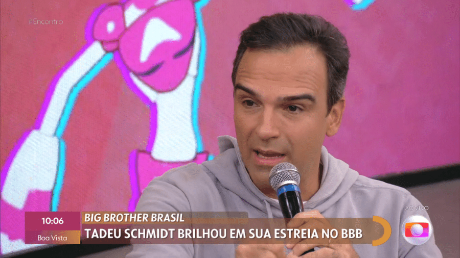 BBB 22: Tadeu Schmidt falou sobre a experiência de apresentar o reality - Reprodução/TV Globo