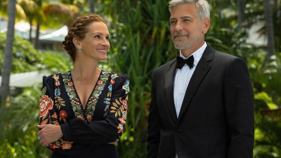 Julia Roberts e George Clooney em cena de "Ingresso para o Paraíso" - Divulgação