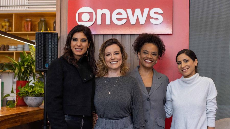 Andréia Sadi, Natuza Nery, Flávia Oliveira e Julia Duailibi, jornalistas da GloboNews - Daniela Toviansky/Globo