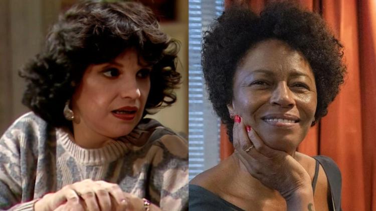 Íris Bruzzi e Edvana Carvalho como Eunice em 'Vale Tudo' Íris Bruzzi e Edvana Carvalho como Eunice em 'Vale Tudo'