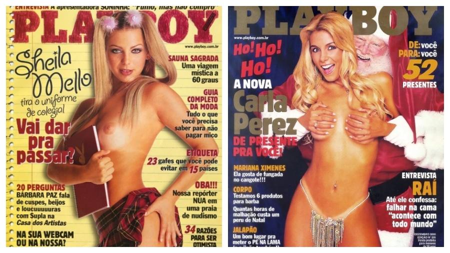 Sheila Mello e Carla Perez estão entre as musas do Axé que posaram peladas para as páginas da Playboy Sheila Mello e Carla Perez estão entre as musas do Axé que posaram peladas para as páginas da Playboy