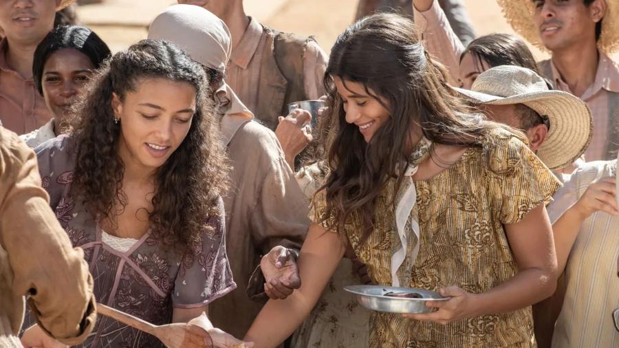 Alice Carvalho e Isadora Cruz em cena de "Guerreiros do Sol" - Divulgação