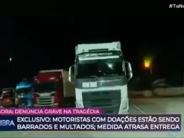 SBT é acusado de fake news com matéria sobre caminhões multados no RS
