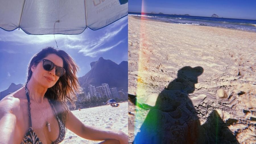 Letícia Spiller começa semana curtindo sol na praia - Reprodução/Instagram