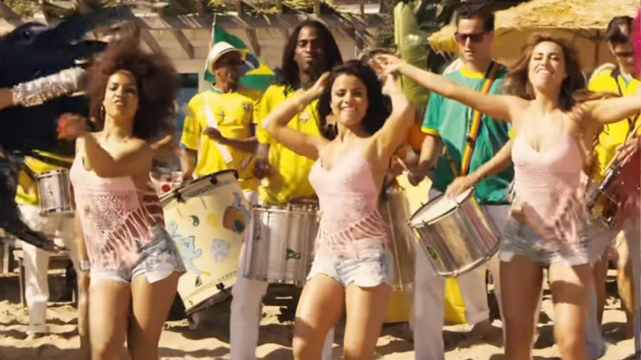 Cena do clipe 'Samba do Brasil', da banda Bellini Cena do clipe 'Samba do Brasil', da banda Bellini