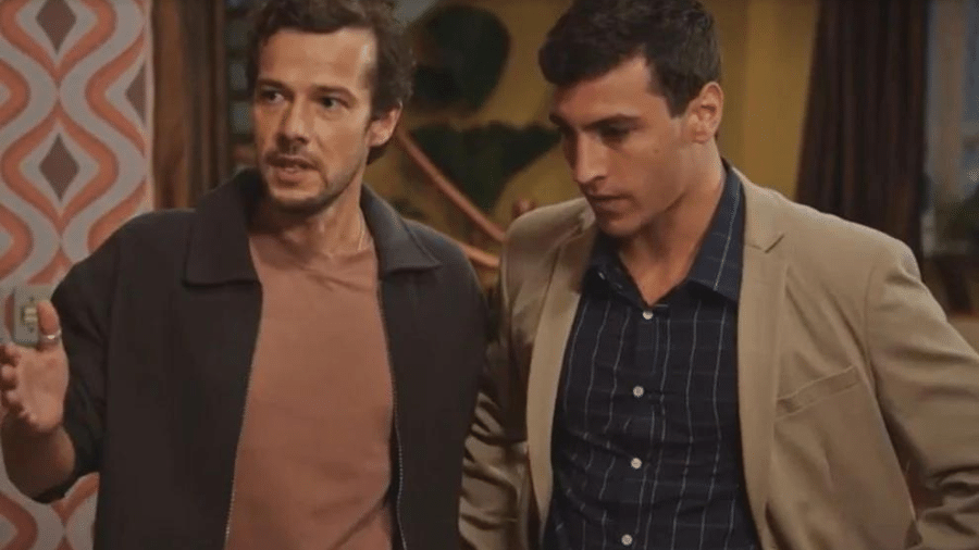 Luca (Jayme Matarazzo) e Murilo (Henrique Barreira) em 'Família É Tudo'