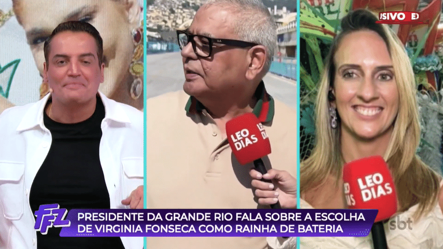 Jayder Soares, presidente da Grande Rio, fala sobre Paolla Oliveira - Reprodução/SBT