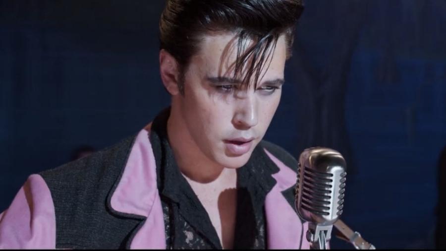 Austin Butler como Elvis Presley, na cinebiografia dirigida por Baz Luhrmann - Divulgação