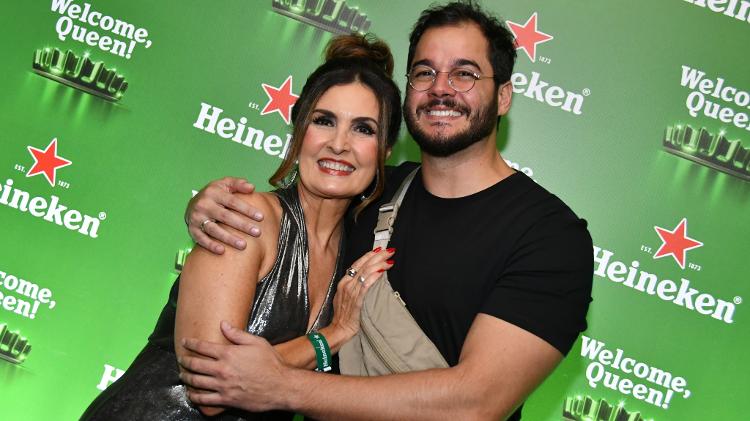 A apresentadora Fátima Bernardes e o deputado federal Túlio Gadelha