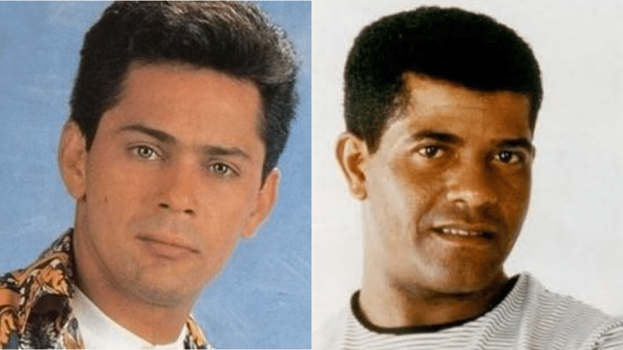 Leandro, dupla de Leonardo, morto em 1998; e João Paulo, dupla de Daniel, morto em 1997 - Reprodução