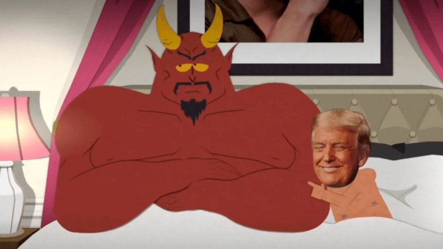 South Park 'expõe' micropênis de Trump e põe presidente para se deitar com o diabo South Park 'expõe' micropênis de Trump e põe presidente para se deitar com o diabo