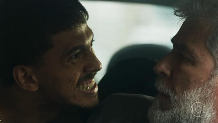 Merreca (Ruan Aguiar) e César (Leopoldo Pacheco) em 'Fuzuê'