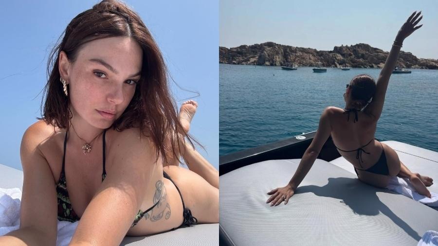 Isis Valverde curte dia de sol durante lua de mel na Itália Isis Valverde curte dia de sol durante lua de mel na Itália