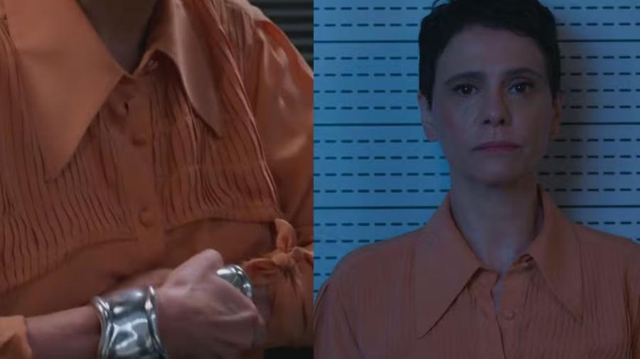 Celina (Malu Galli) sendo presa em 'Vale Tudo' Celina (Malu Galli) sendo presa em 'Vale Tudo'