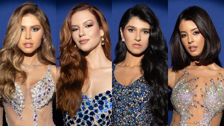 Miss Alagoas (Gabriele Marinho), Miss Espírito Santo (Letícia Galvão), Miss Mato Grosso do Sul (Lulu Oliveira) e Miss Pernambuco (Luana Cavalcante) - Reprodução/Instagram @missuniversebrasiloficial