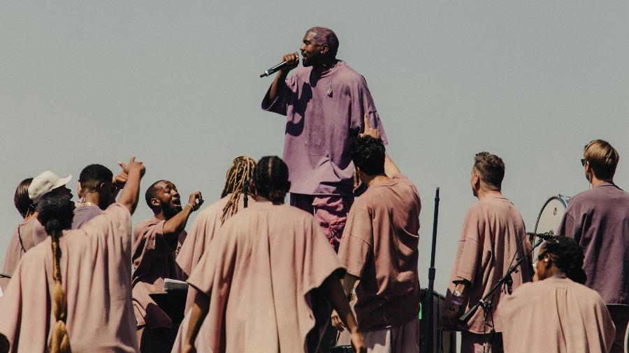 Kanye West durante performance no último dia do Coachella 2019 - Rozette Rago/The New York Times
