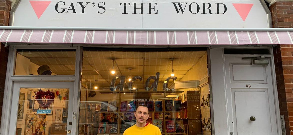 Uli Lenart, na livraria Gay"s The Word, em Bloomsbury, na zona central de Londres - Vitória Croda/UOL
