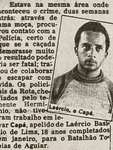 Reportagem  publicada no jornal Notícias Populares sobre o caso