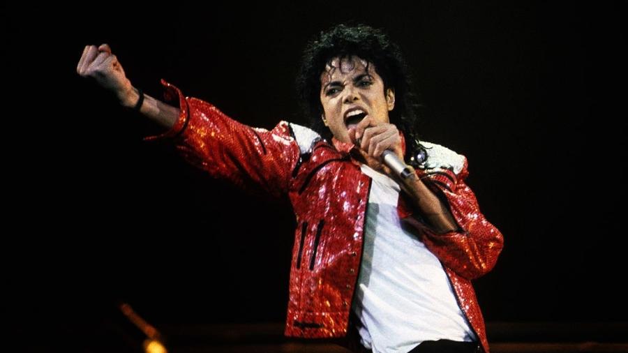 Michael Jackson, em show de 1986, em Nova York - Kevin Mazur/WireImage/Getty