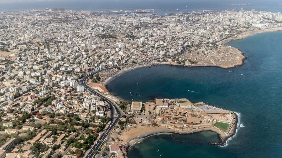 Vista aérea de Dakar, no Senegal - Getty Images/iStockphoto