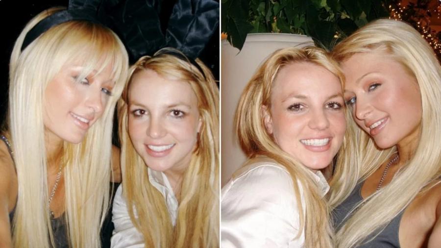 A primeira "selfie" moderna: Paris Hilton e Britney Spears, em 2006 - Reprodução