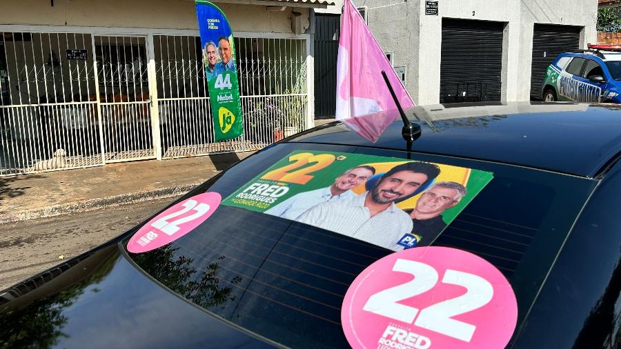 Verde e amarelo dominou campanhas de Sandro Mabel (União) e Fred Rodrigues (PL), que disputaram o mesmo eleitorado no segundo turno em Goiânia