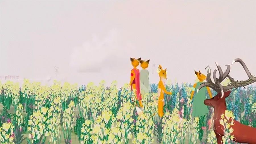Cena da animação em tempo real "Sunshowers", um dos destaques do File 2019 - Divulgação