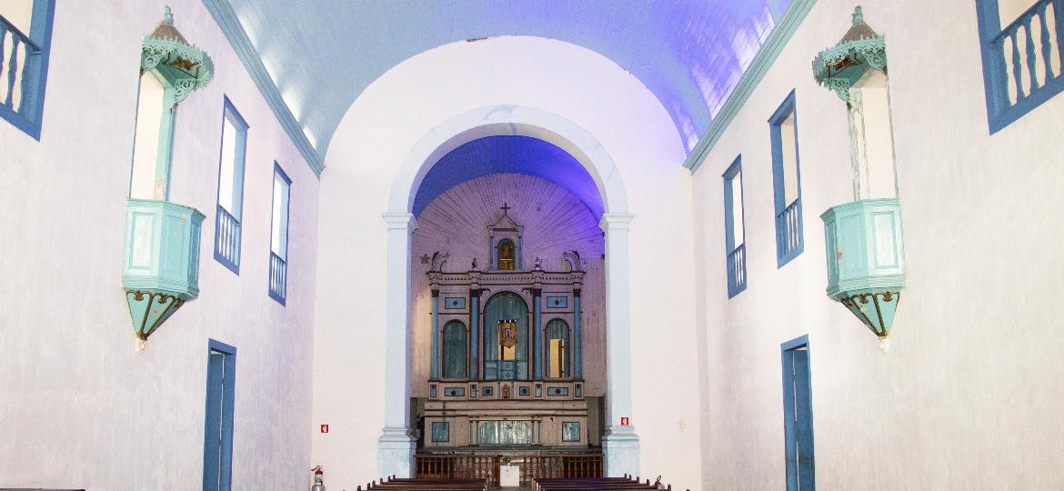 Igreja de São Benedito, no centro de São José dos Campos (SP), onde foi encontrado um corpo sepultado em pé - Bruno Pimenta/UOL