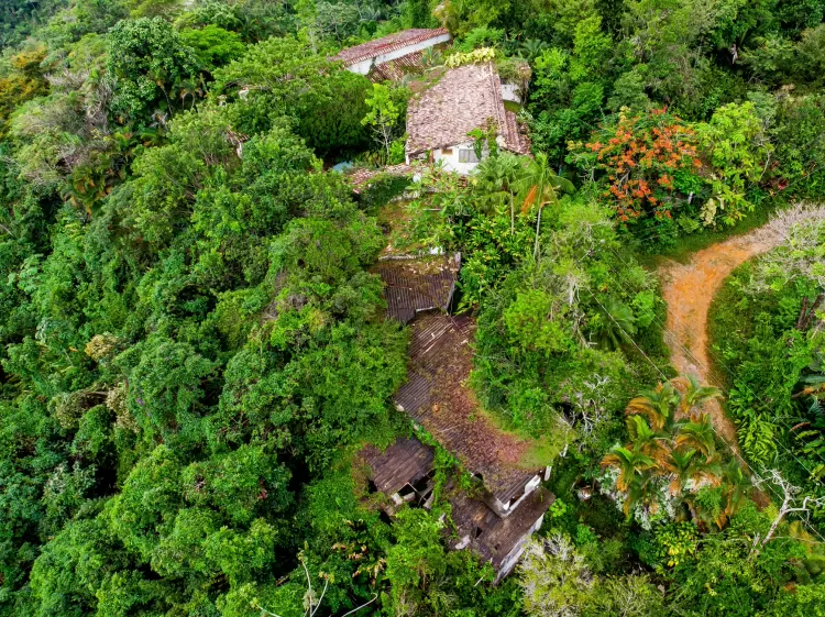 Vista aérea da mansão onde Clodovil Hernandes morava, em Ubatuba, litoral norte de São Paulo - Edson Lopes Jr./UOL - Edson Lopes Jr./UOL